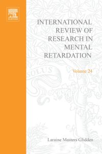 Cover image: International Review of Research in Mental Retardation 9780123662248