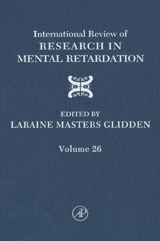 Cover image: International Review of Research in Mental Retardation 9780123662262