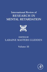 Cover image: International Review of Research in Mental Retardation 9780123662347