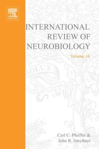 صورة الغلاف: INTERNATIONAL REVIEW NEUROBIOLOGY V 16 9780123668165