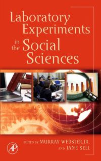 Cover image: Laboratory Experiments in the Social Sciences 9780123694898
