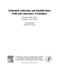 صورة الغلاف: Arthropod Collection and Identification: Laboratory and Field Techniques 9780123695451