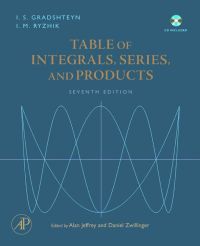 Cover image: Table of Integrals, Series, and Products 7th edition 9780123736376