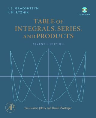 Cover image: Table of Integrals, Series, and Products 7th edition 9780123736376