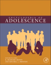 Imagen de portada: Encyclopedia of Adolescence, Three-Volume Set 9780123739155