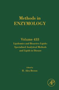 Cover image: Lipidomics and Bioactive Lipids:  Specialized Analytical Methods and Lipids in Disease: Specialized Analytical Methods and Lipids in Disease 9780123739667