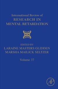 Cover image: International Review of Research in Mental Retardation 9780123744661
