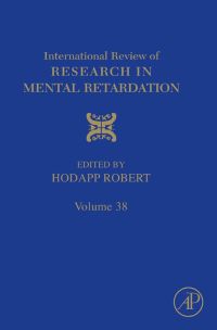 Titelbild: International Review of Research in Mental Retardation 9780123744678