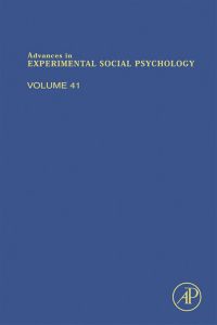 Cover image: Advances in Experimental Social Psychology 9780123744722