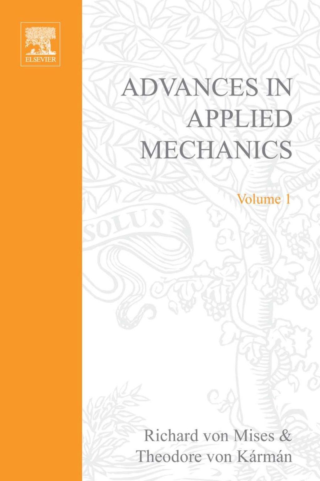 ADVANCES IN APPLIED MECHANICS VOLUME 1