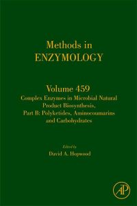 Cover image: Complex enzymes in microbial natural product biosynthesis, Part B: polyketides, aminocoumarins and carbohydrates: polyketides, aminocoumarins and carbohydrates 9780123745910