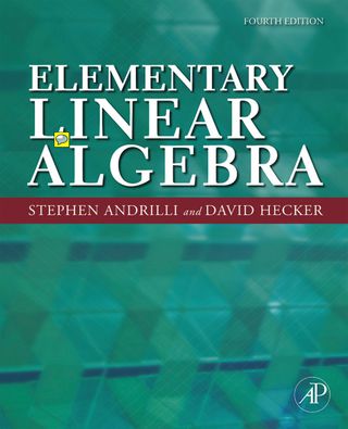 Cover image: Elementary Linear Algebra 4th edition 9780123747518