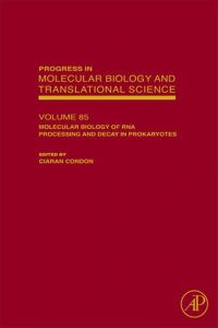 Cover image: Molecular Biology of RNA Processing and Decay in Prokaryotes 9780123747617