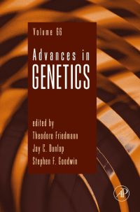 Imagen de portada: Advances in Genetics 9780123748317
