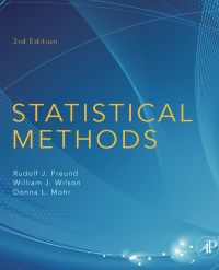 Cover image: Statistical Methods 3rd edition 9780123749703