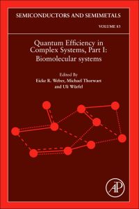 Imagen de portada: Quantum Efficiency in Complex Systems, Part I: Biomolecular Systems 9780123750426