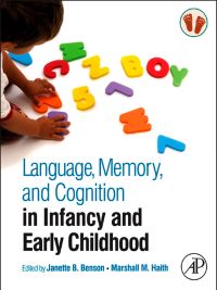 Omslagafbeelding: Language, Memory, and Cognition in Infancy and Early Childhood 9780123750693
