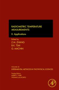 Cover image: Radiometric Temperature Measurements: II. Applications 9780123750914