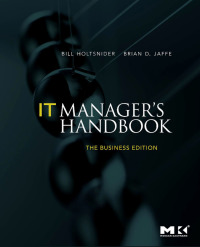 Omslagafbeelding: IT Manager's Handbook: The Business Edition 9780123751102