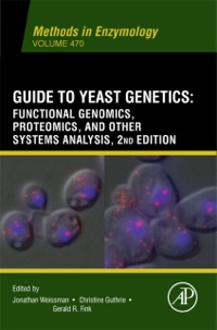 Imagen de portada: Guide to Yeast Genetics: Functional Genomics, Proteomics, and Other Systems Analysis 2nd edition 9780123751720