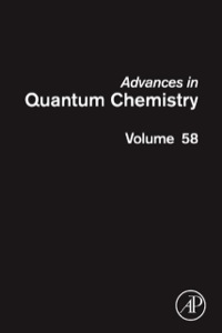 Omslagafbeelding: Advances in Quantum Chemistry 9780123750747