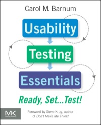 Omslagafbeelding: Usability Testing Essentials 9780123750921