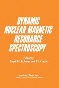 Cover image: Dynamic Nuclear Magnetic Resonance Spectroscopy 1st edition 9780123788504