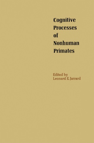 Imagen de portada: Cognitive Processes of nonhuman Primates 9780123808509
