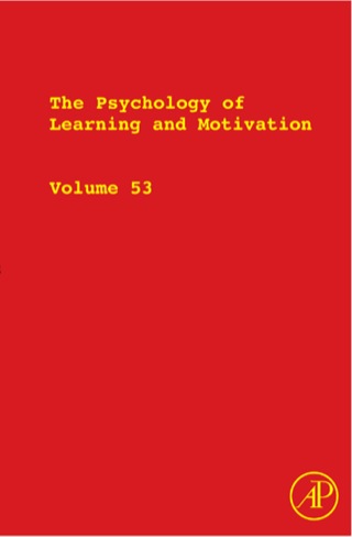 Cover image: The Psychology of Learning and Motivation 9780123809063