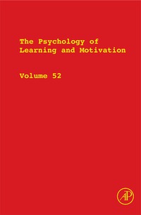 Cover image: The Psychology of Learning and Motivation 9780123809087