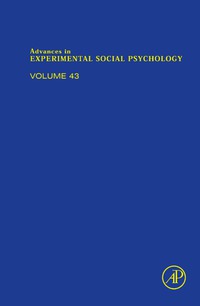 Cover image: Advances in Experimental Social Psychology 9780123809469