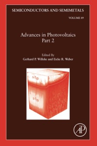 Cover image: Advances in Photovoltaics: Part 2 9780123813435