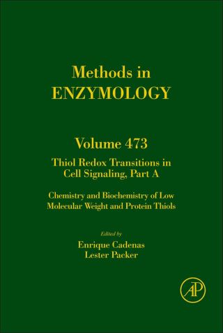 Cover image: Thiol Redox Transitions in Cell Signaling, Part A: Chemistry and Biochemistry of Low Molecular Weight and Protein Thiols 9780123813459