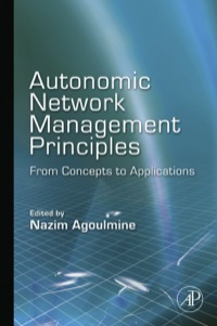Imagen de portada: Autonomic Network Management Principles 9780123821904