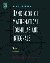 Cover image: Handbook of Mathematical Formulas and Integrals 3rd edition 9780123822567