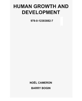 Cover image: Human Growth and Development 2nd edition 9780123838827
