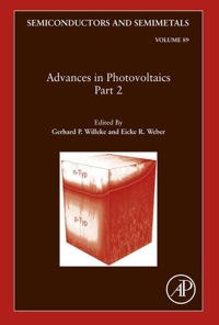 Cover image: Advances in Photovoltaics: Part 2 9780123813435