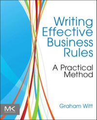 Omslagafbeelding: Writing Effective Business Rules 9780123850515
