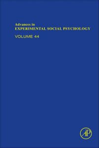 表紙画像: Advances in Experimental Social Psychology 9780123855220