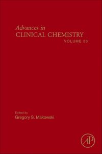 Cover image: Advances in Clinical Chemistry 9780123858559