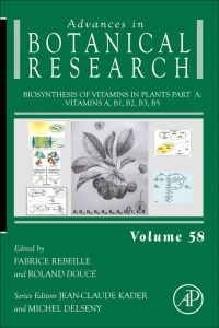 Imagen de portada: Biosynthesis of Vitamins in Plants Part A: Vitamins A, B1, B2, B3, B5 9780123864796