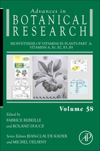 Cover image: Biosynthesis of Vitamins in Plants Part A 9780123864796