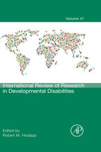 Cover image: International Review of Research in Developmental Disabilities 9780123864956