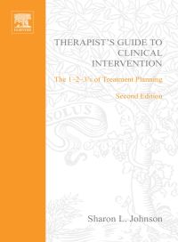 Imagen de portada: Therapist's Guide to Clinical Intervention: The 1-2-3's of Treatment Planning 2nd edition 9780123865885