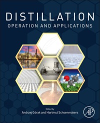 Cover image: Distillation: Operation and Applications 9780123868763