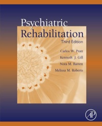 Cover image: Psychiatric Rehabilitation 3rd edition 9780123870025