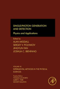 Omslagafbeelding: Single-Photon Generation and Detection: Physics and Applications 9780123876959