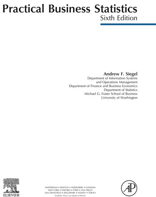 Imagen de portada: Practical Business Statistics, Student Solutions Manual (e-only) 6th edition 9780123877178