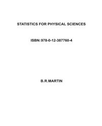 Immagine di copertina: Statistics for Physical Sciences: An Introduction 9780123877604