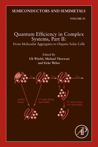 Imagen de portada: Quantum Efficiency in Complex Systems, Part II: From Molecular Aggregates to Organic Solar Cells 9780123910608